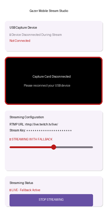 Fallback Screen